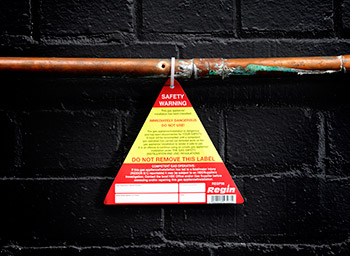 Heating & Gas Warning Sign